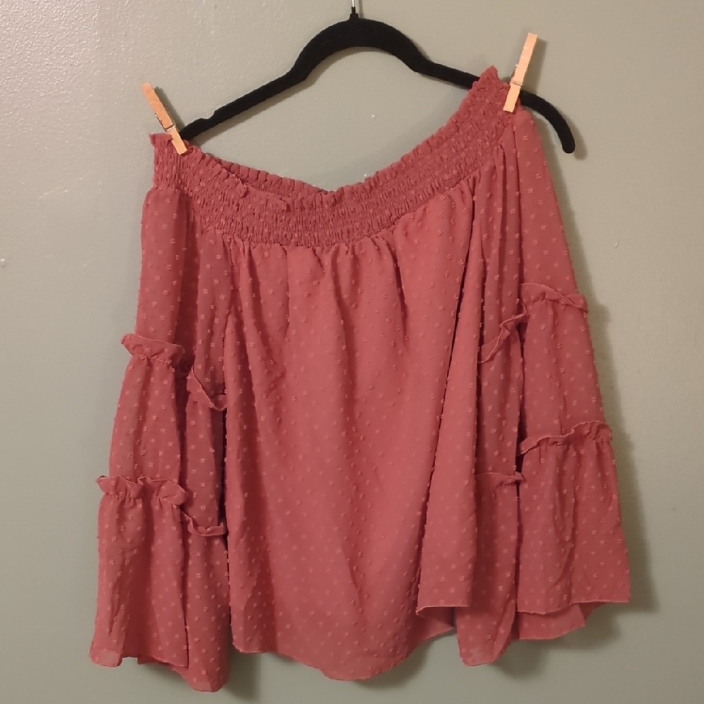 Off-Shoulder Ruffle Blouse